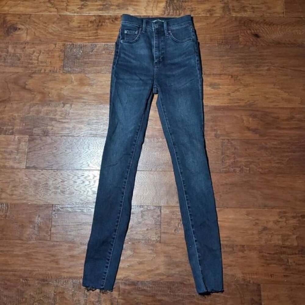 𝅺DENIM FORUM Black LOLA High Rise Skinny 30L Jeans 23